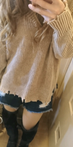 ダメージショートパンツのコーデに関する参考画像