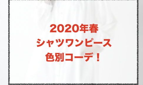 シャツワンピースの色別コーデに関する参考画像