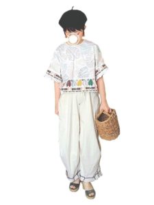 2020夏向けエスパドリーユ緑・グリーンコーデに関する参考画像
