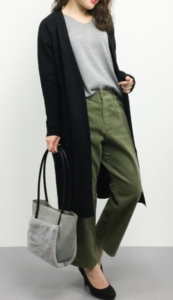 サルエルパンツの春向けコーデに関する参考画像