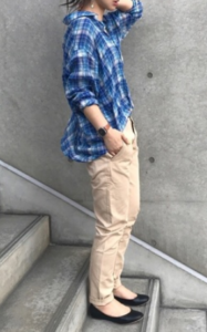サルエルパンツの春向けコーデに関する参考画像