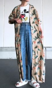 アロハシャツの春コーデに関する参考画像