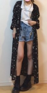 ダメージショートパンツのコーデに関する参考画像
