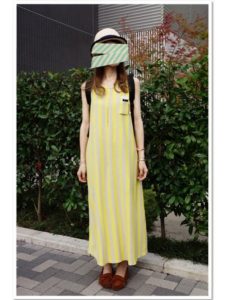 【2020年夏】ストライプワンピースの人気色別コーデの参考画像
