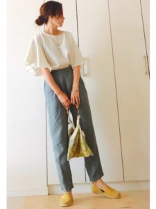 2020夏向けエスパドリーユ黄色・イエローコーデに関する参考画像