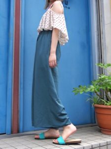 2020夏向けジュートサンダル青・ブルーコーデに関する参考画像