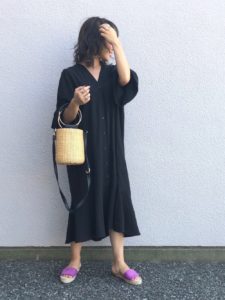 2020夏向けジュートサンダル紫・パープルコーデに関する参考画像