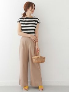 2020夏向けジュートサンダル黄色・イエローコーデに関する参考画像