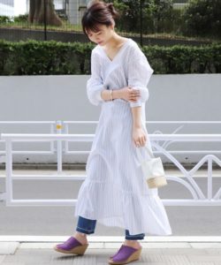 2020夏向けエスパドリーユ紫・パープルコーデに関する参考画像