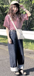 カットソーの春コーデに関する参考画像