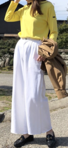 カットソーの春コーデに関する参考画像
