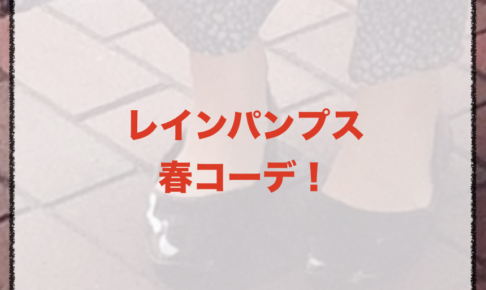 レインパンプスの春コーデに関する参考画像