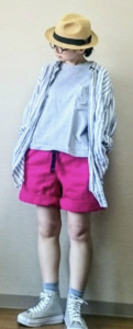 ハーフパンツの春向けコーデに関する参考画像
