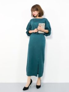 【2020年秋】ニットセットアップの30代レディース向け色別流行コーデの参考画像