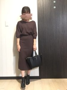 【2020年秋】ニットセットアップの30代レディース向け色別流行コーデの参考画像