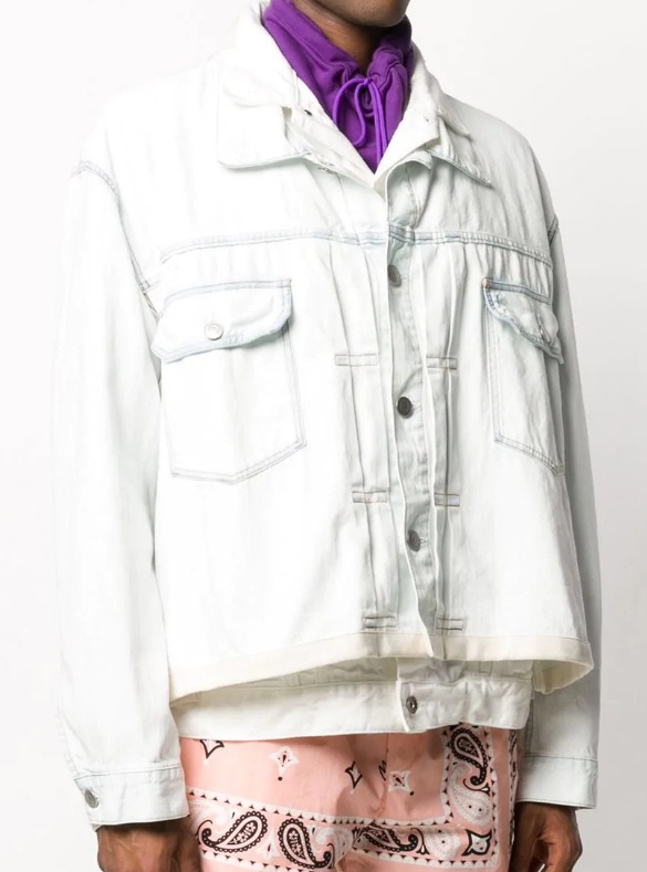 SACAI 20SS レイヤードデニムジャケット 白 サイズ ２ 新品 サカイ