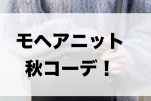 モヘアニットの秋向けコーデに関する参考画像