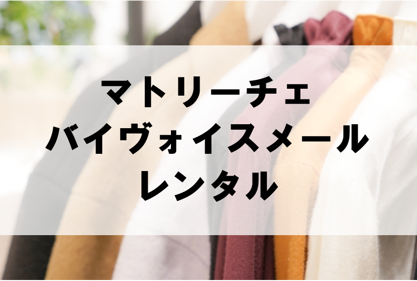 マトリーチェバイヴォイスメールのドレスレンタルに関する参考画像