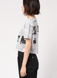 M愛すべき人がいてで安斉かれんさんが着用しているTシャツブランドの参考画像