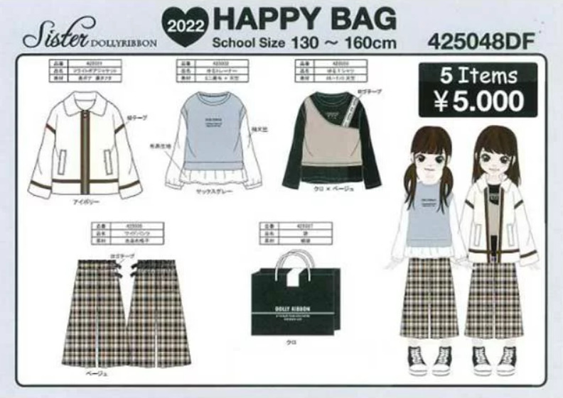 Dolly Ribbon福袋記事に関する参考画像