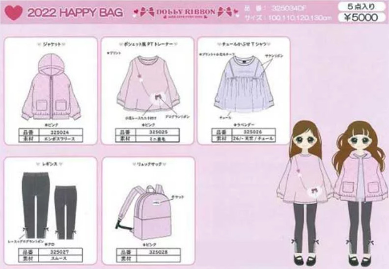 Dolly Ribbon福袋記事に関する参考画像
