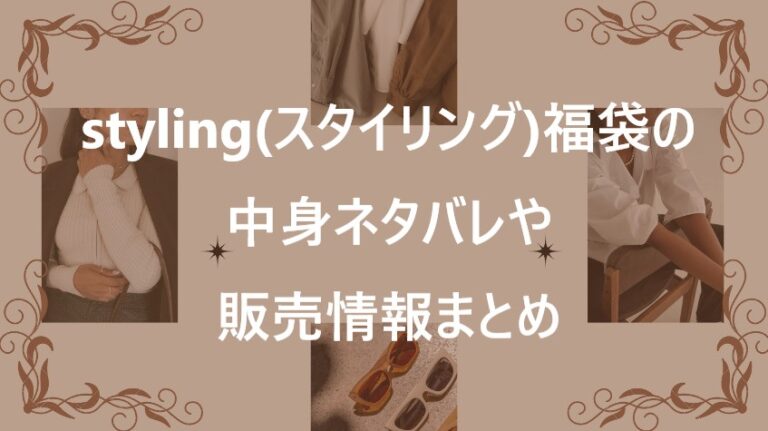 スタイリング福袋記事に関する参考画像