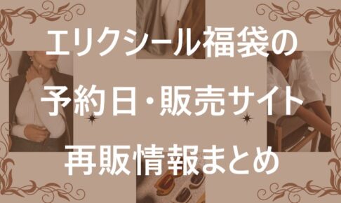 エリクシール福袋記事に関する参考画像