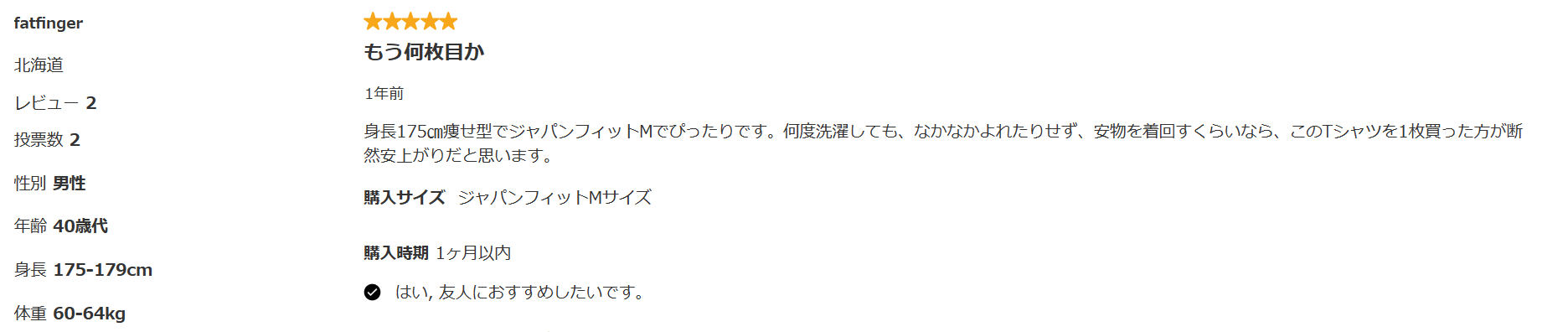 エルエルビーンのサイズ感やイメージに関する参考画像