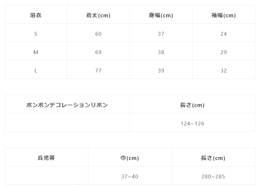 ポンポンチュチュのサイズ感やイメージに関する参考画像