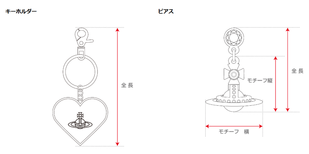 ヴィヴィアンウエストウッドのサイズ感やイメージに関する参考画像